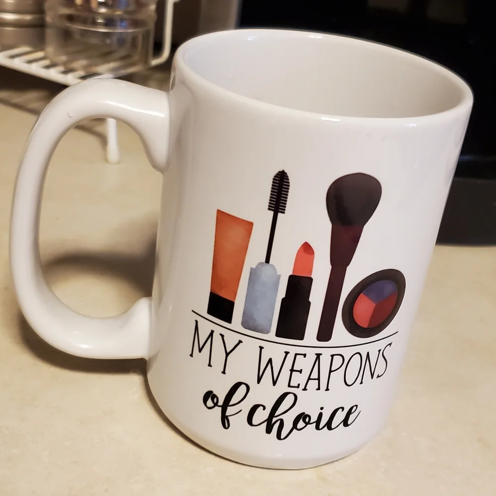 My weapons of choice makeup coffee mug